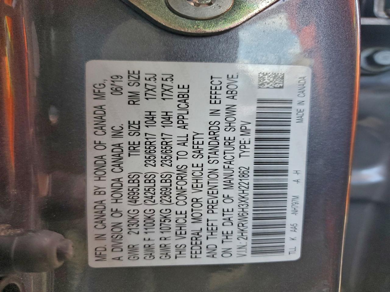 Honda Crv Lx Image 9