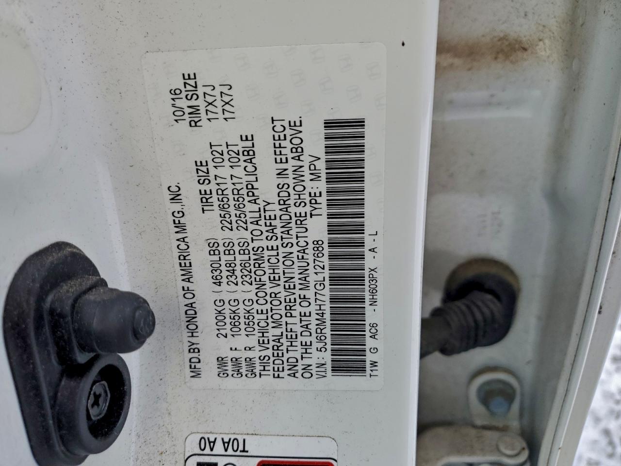 Honda Crv Exl Image 14