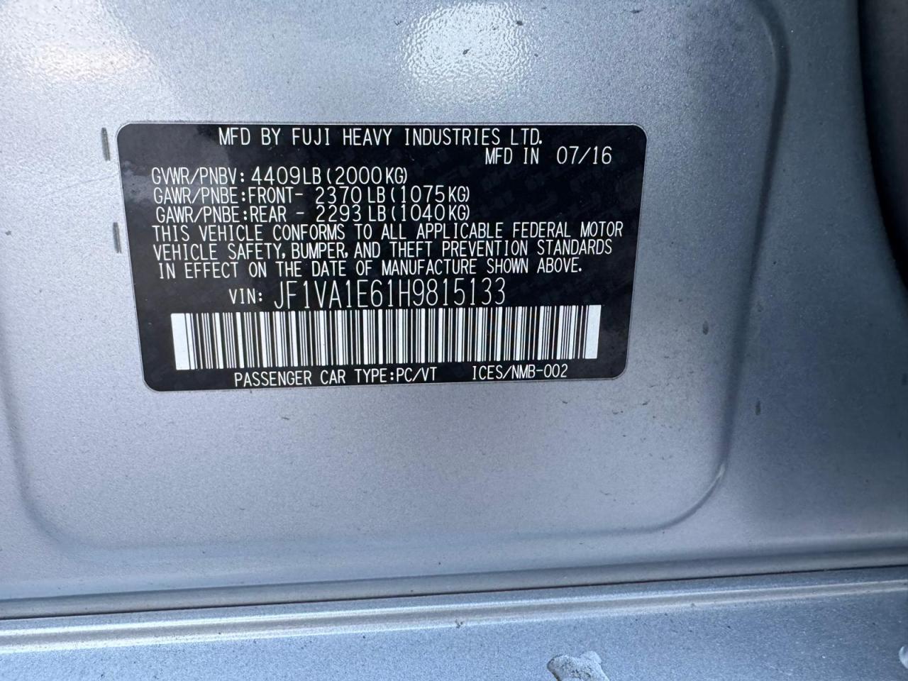 Subaru WRX Premium Image 12