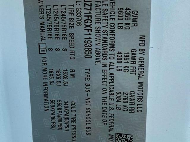 GMC Savana G3500 Lt Image 7