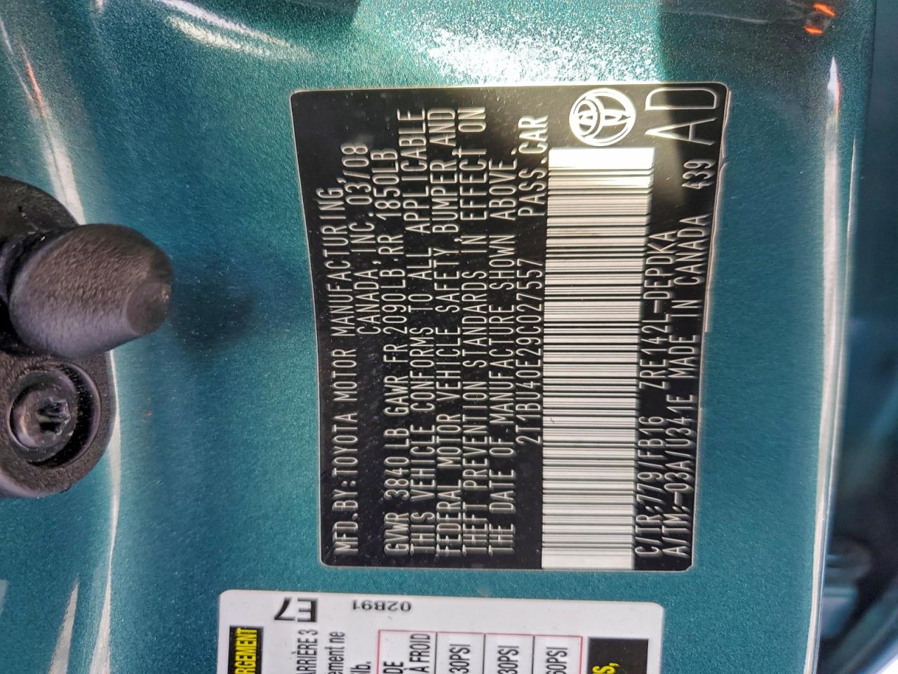 Toyota Corolla Base Image 8